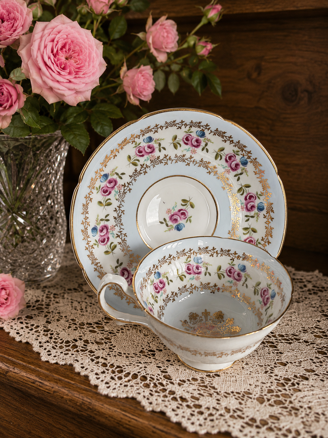 Royal Grafton Blue Floral Duo