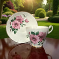 Pink Rose Vintage China Duo.  image 0