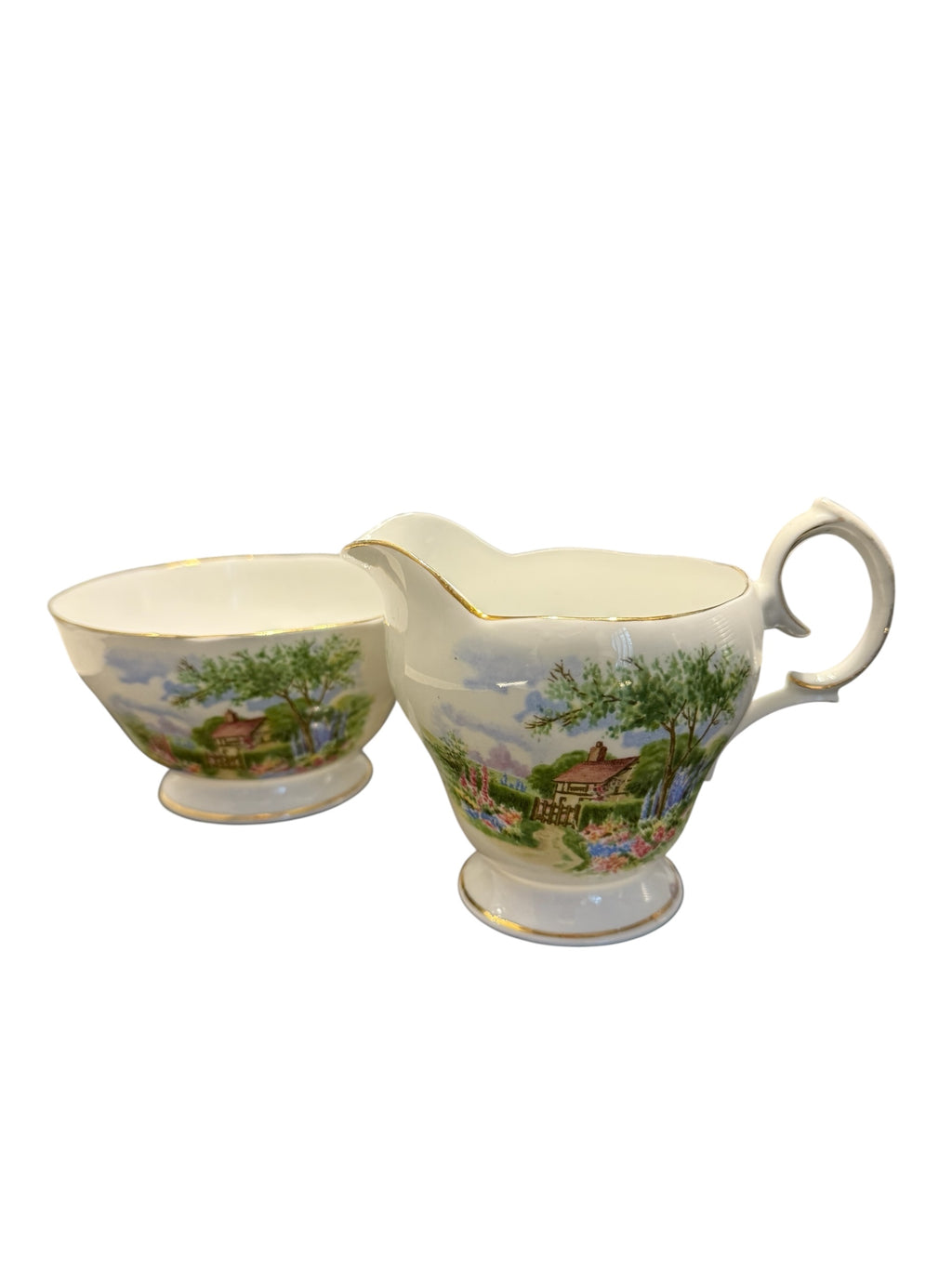 Queen Anne China Milk Jug & Sugar Bowl image 5