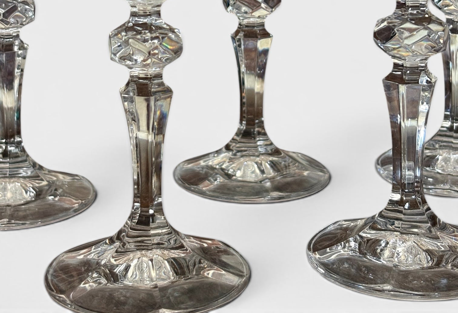 Edinburgh Crystal “Balmoral” Set of 5 Champagne Glasses