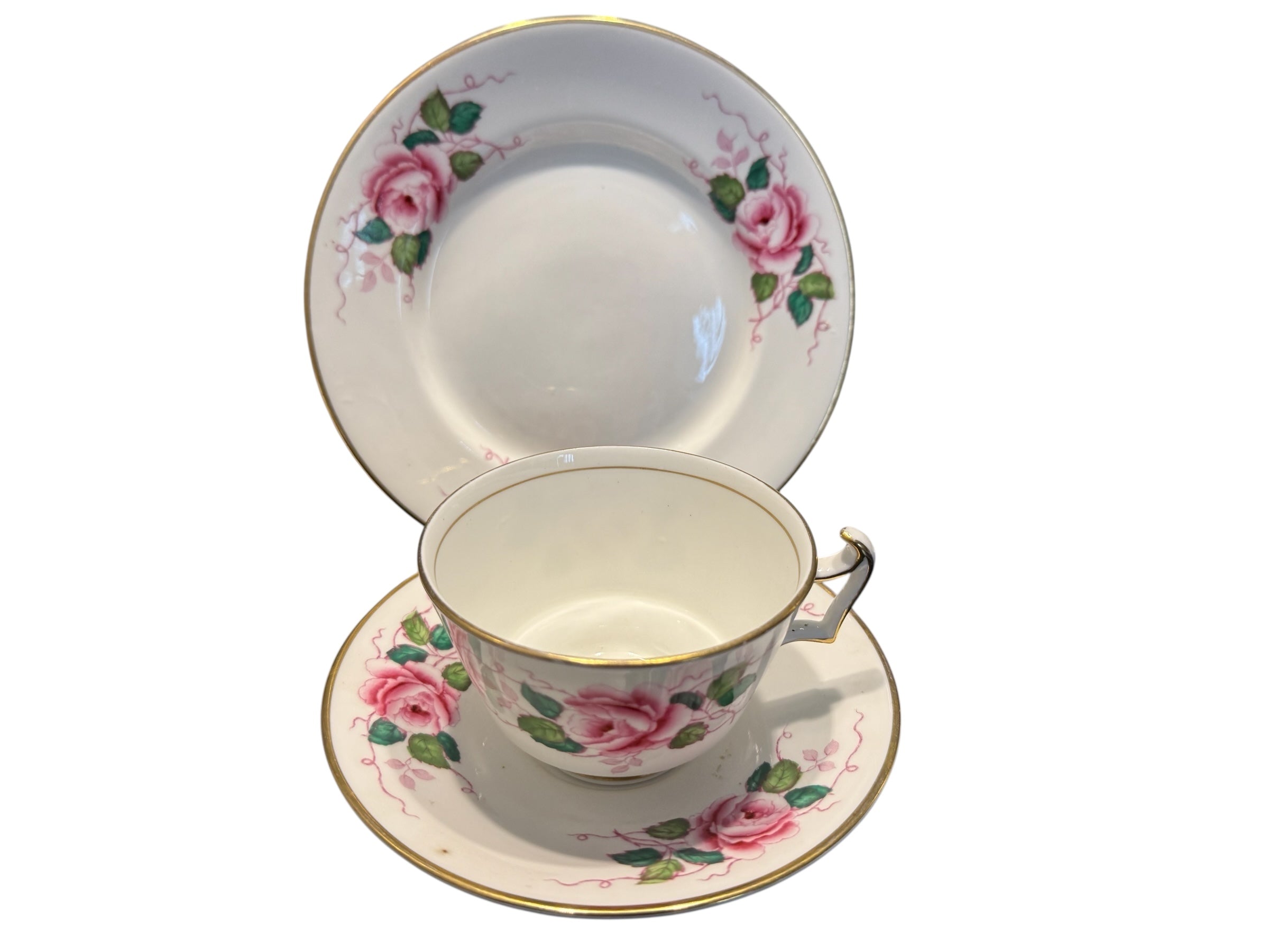 Antique teacup trio. Hancocks Of England image 3