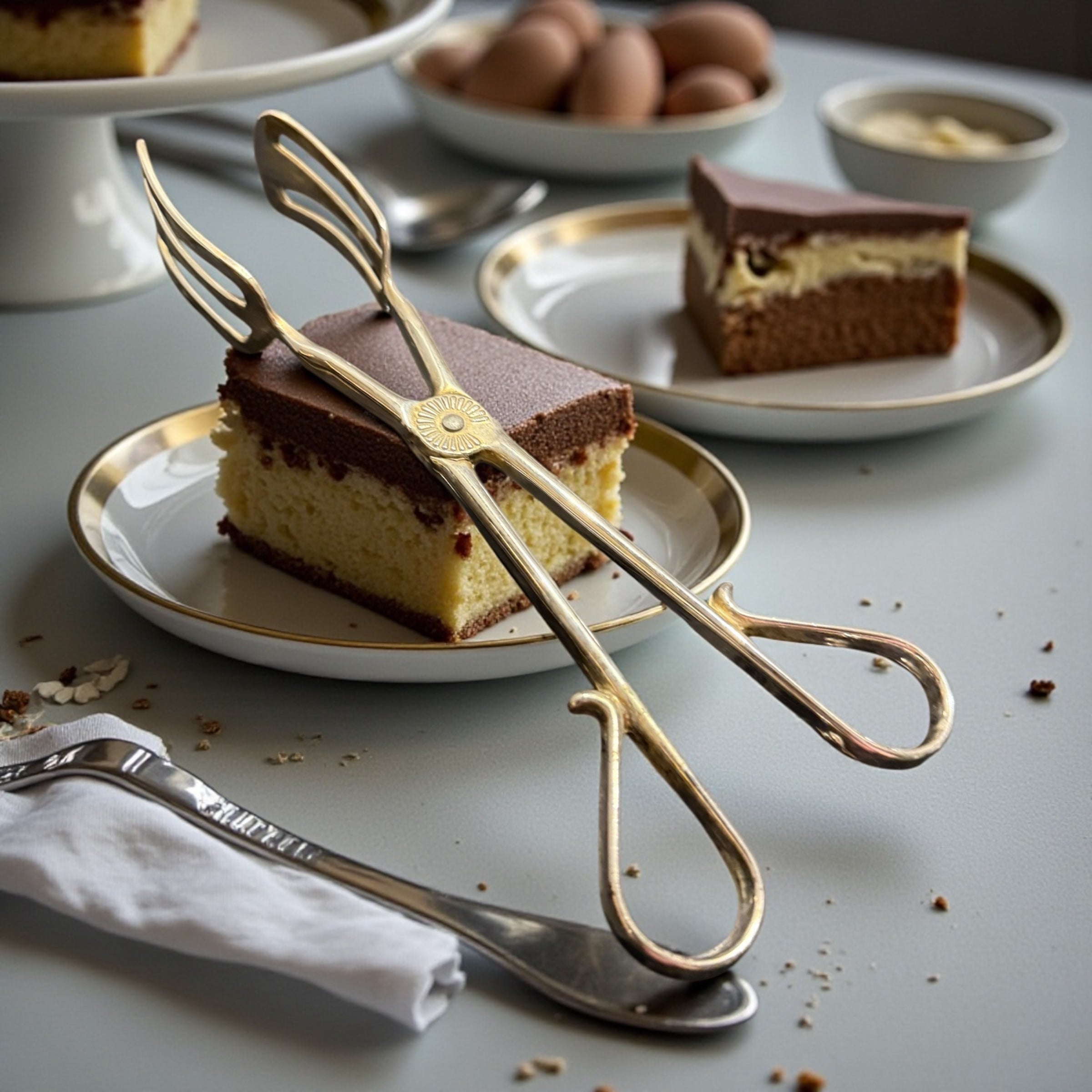 Vintage Cutlery. Serving Tongs image 7