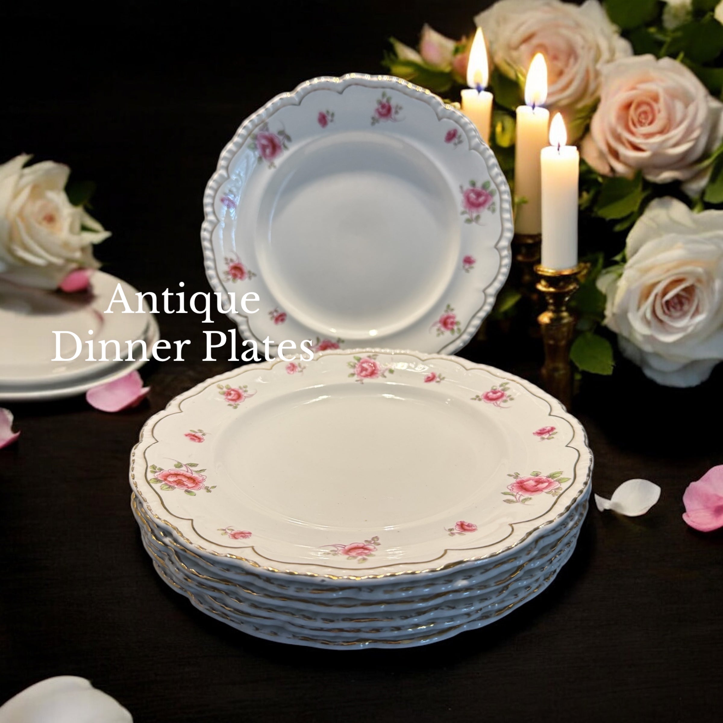 John Maddock & Son. Antique Dinner Plates. Set 6 image 0