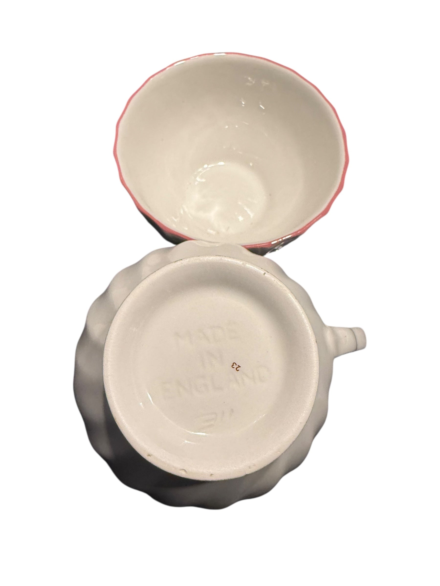 Summer Chintz. Vintage china milk jug & sugar bowl image 4