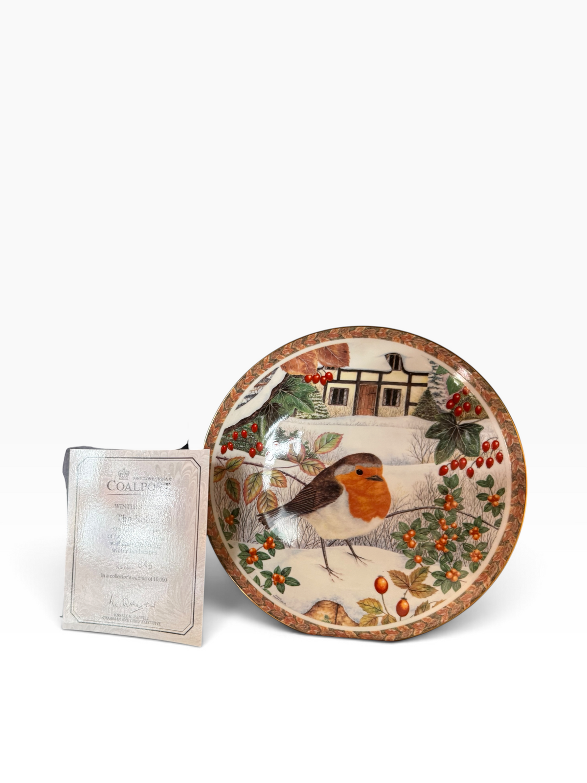 Coalport. Robin Plate.