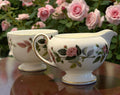 Wedgwood Bone China Hathaway Rose Milk Jug& Sugar Bowl  image 0