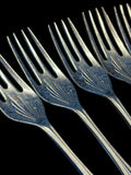 Set of 6 Art Deco Pastry Forks with Large Desert Spoon image 0