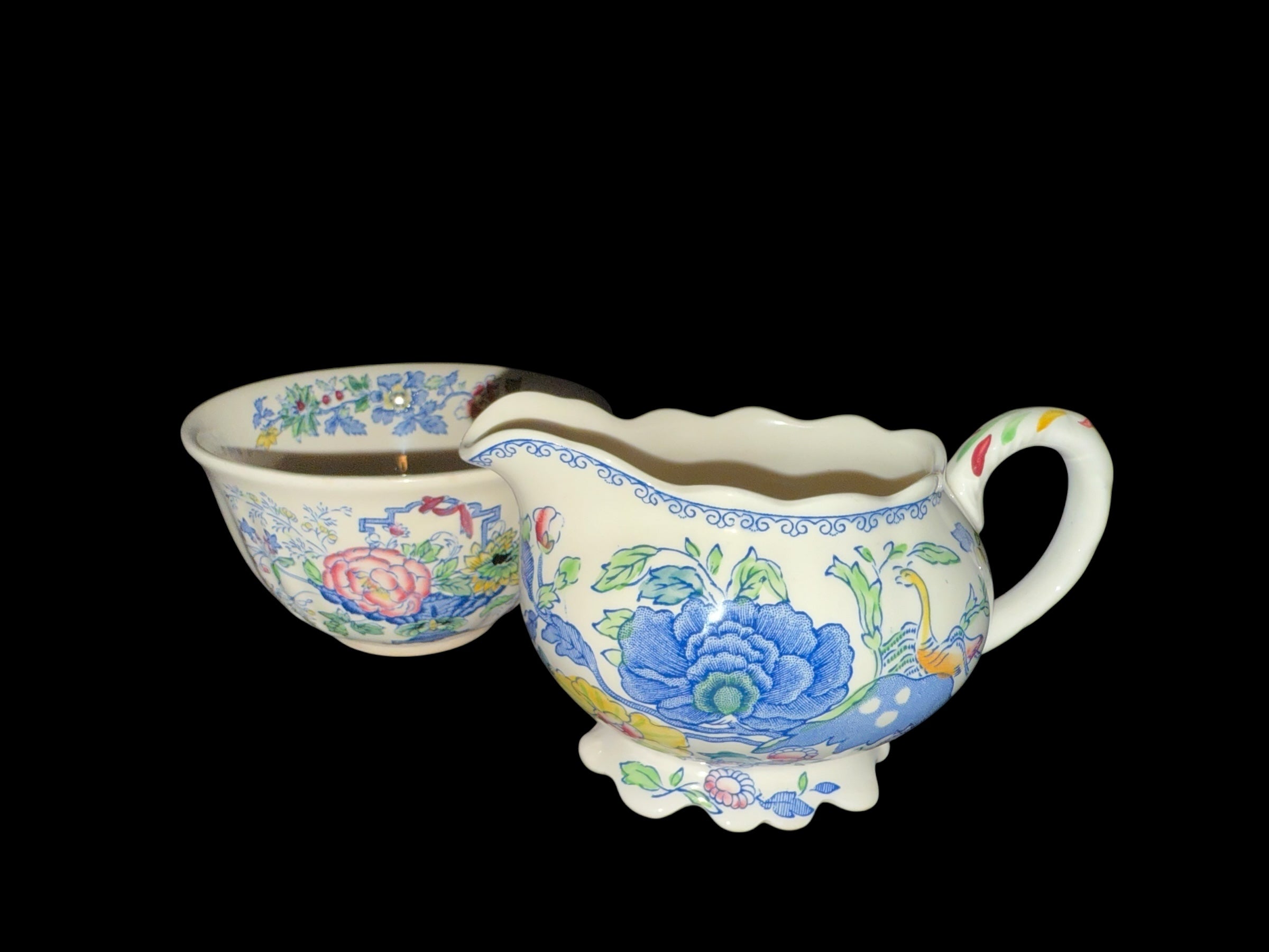 Masons. Regency. Creamer Jug & Bowl.  image 1
