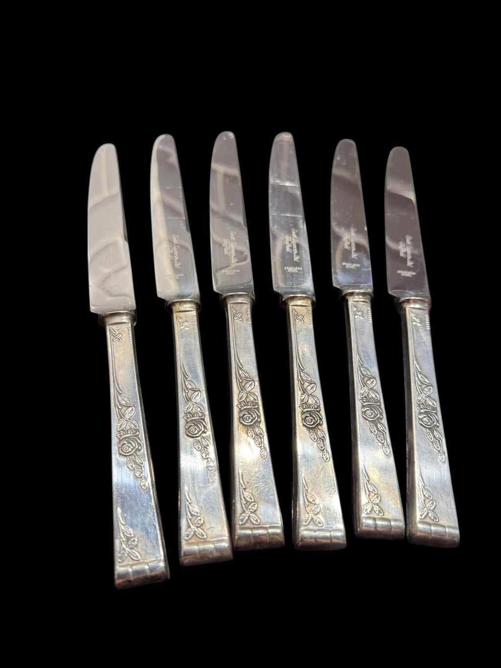 Smith Seymour of Sheffield Vintage Cutlery. Set 6 Knives image 3