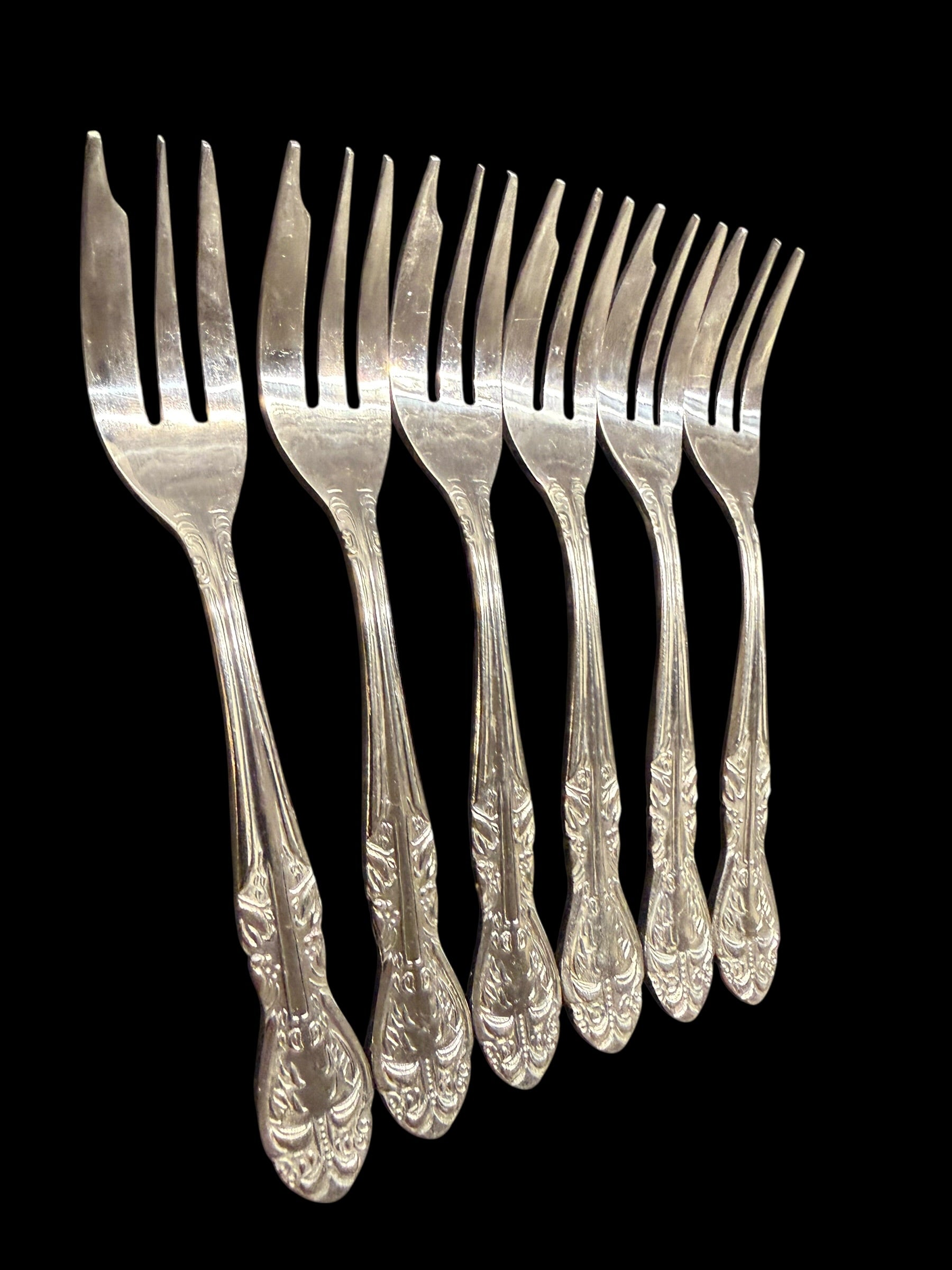 Vintage Cutlery. Set 6 Cake/Pastry Forks image 2