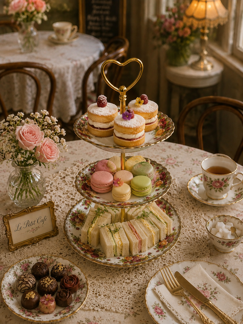 Royal Albert Old Country Roses 3 Tier Medium Cake Stand