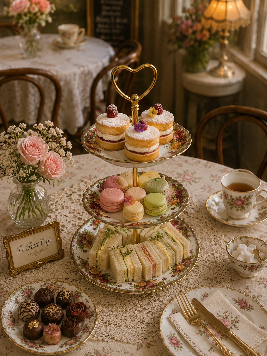 Royal Albert Old Country Roses 3 Tier Medium Cake Stand