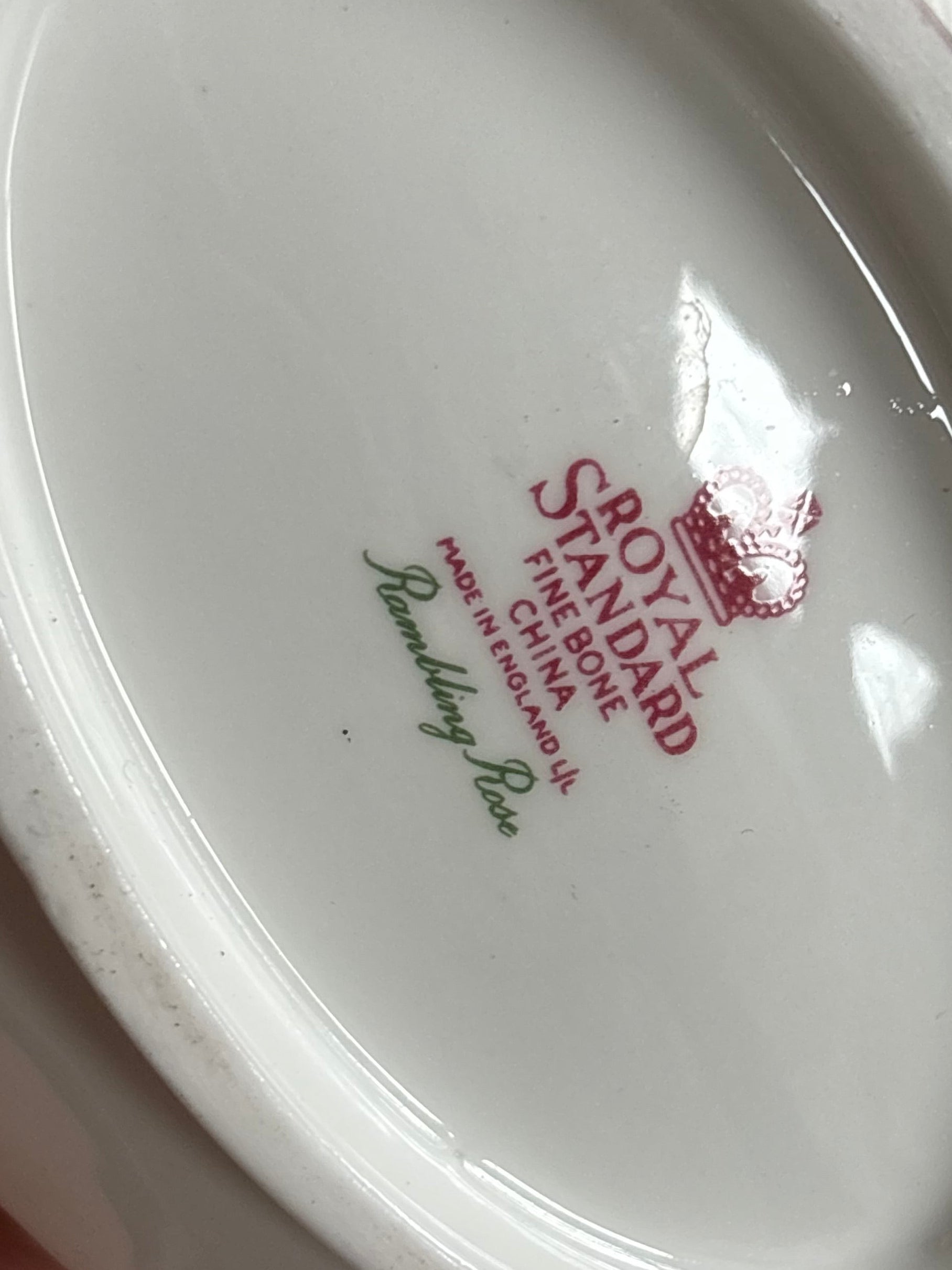 Royal Standard “Rambling Rose” Gravy Jug & Plate