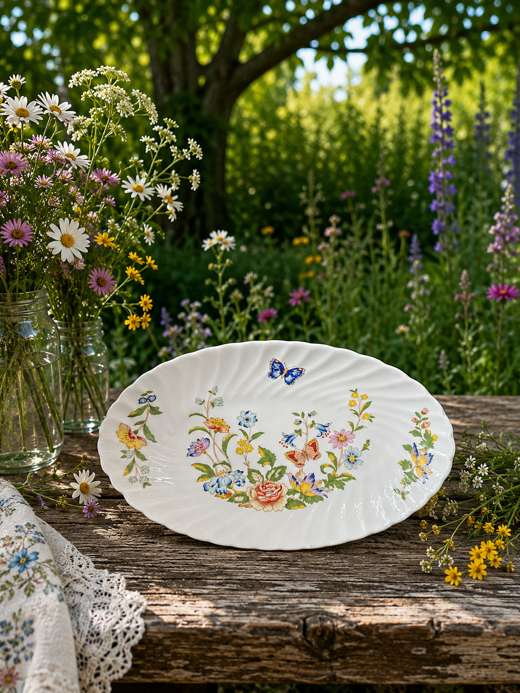 Aynsley Cottage Garden Oval Dish