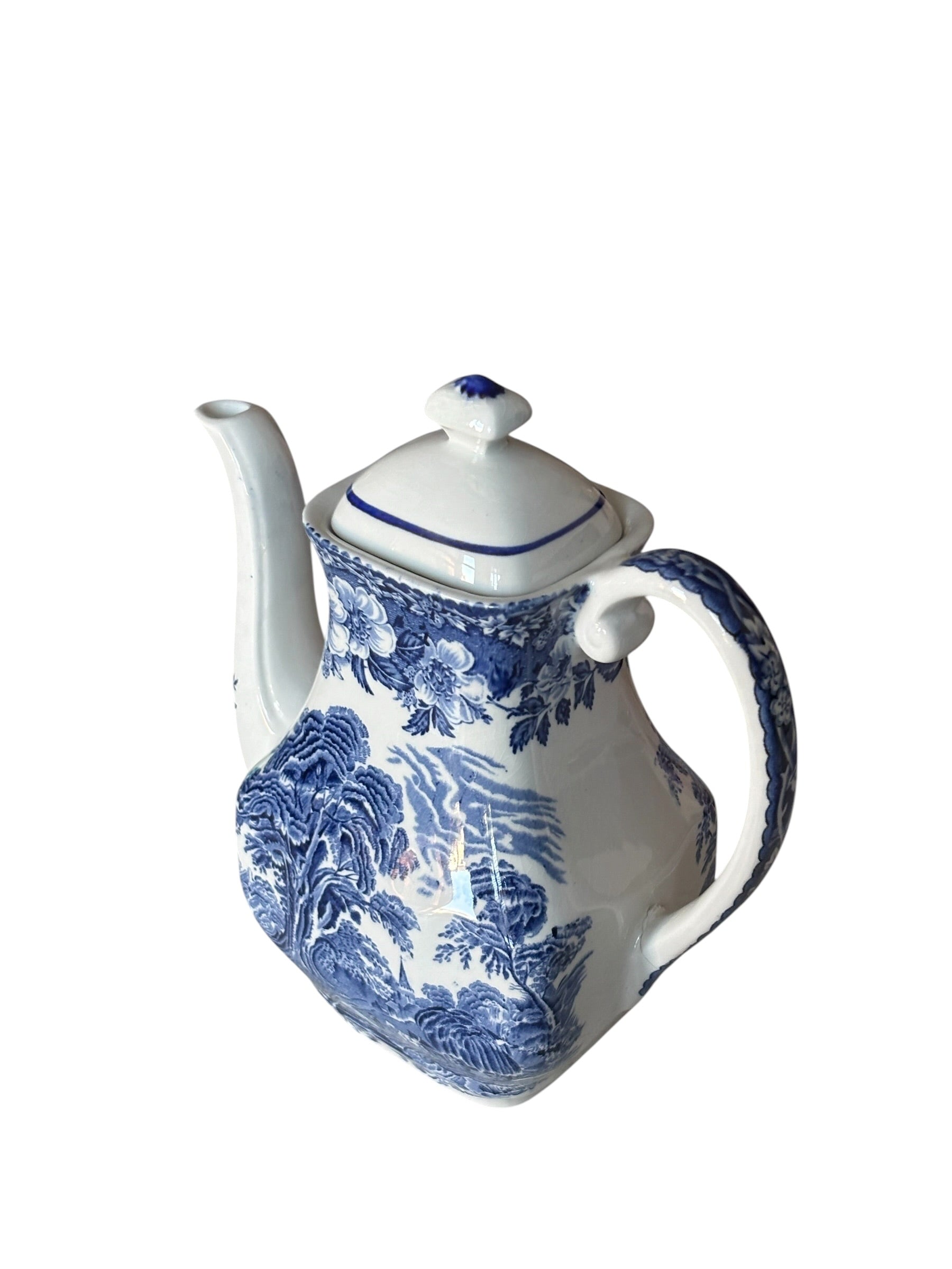 Wedgwood Blue & White Coffee Pot