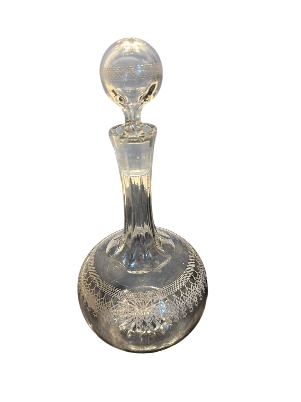 Vintage Decanter. Etched Glass. image 4