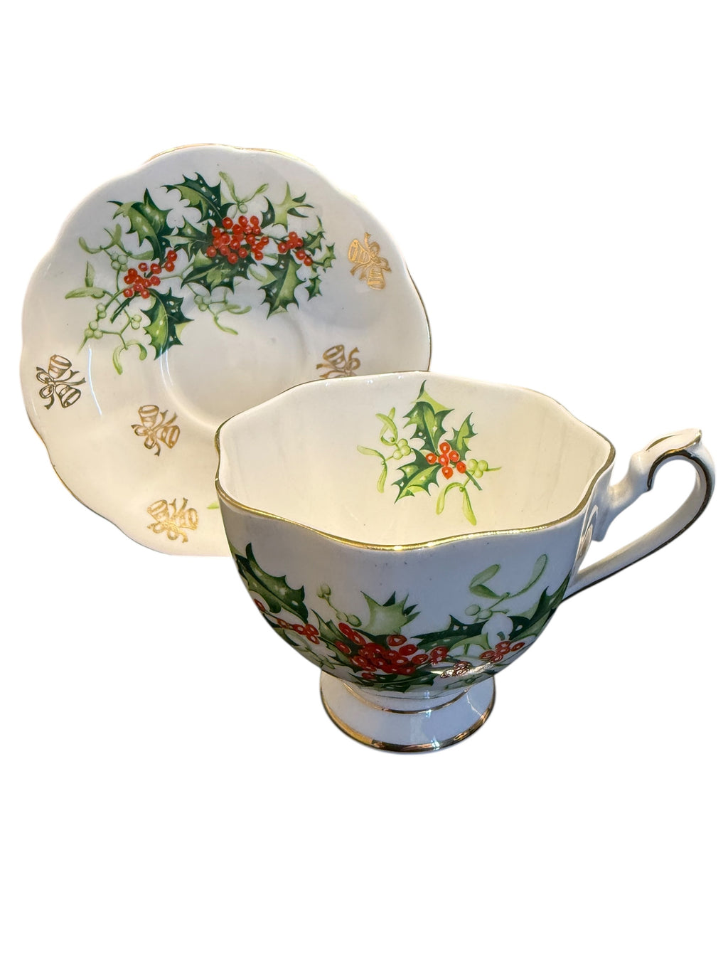 Christmas Teacup & Saucer image 1
