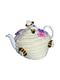 Handmade Teapot Cosy with Bee & Flower Design image 0