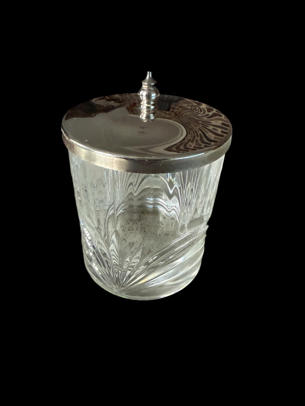 Vintage Glass Storage Pot image 1