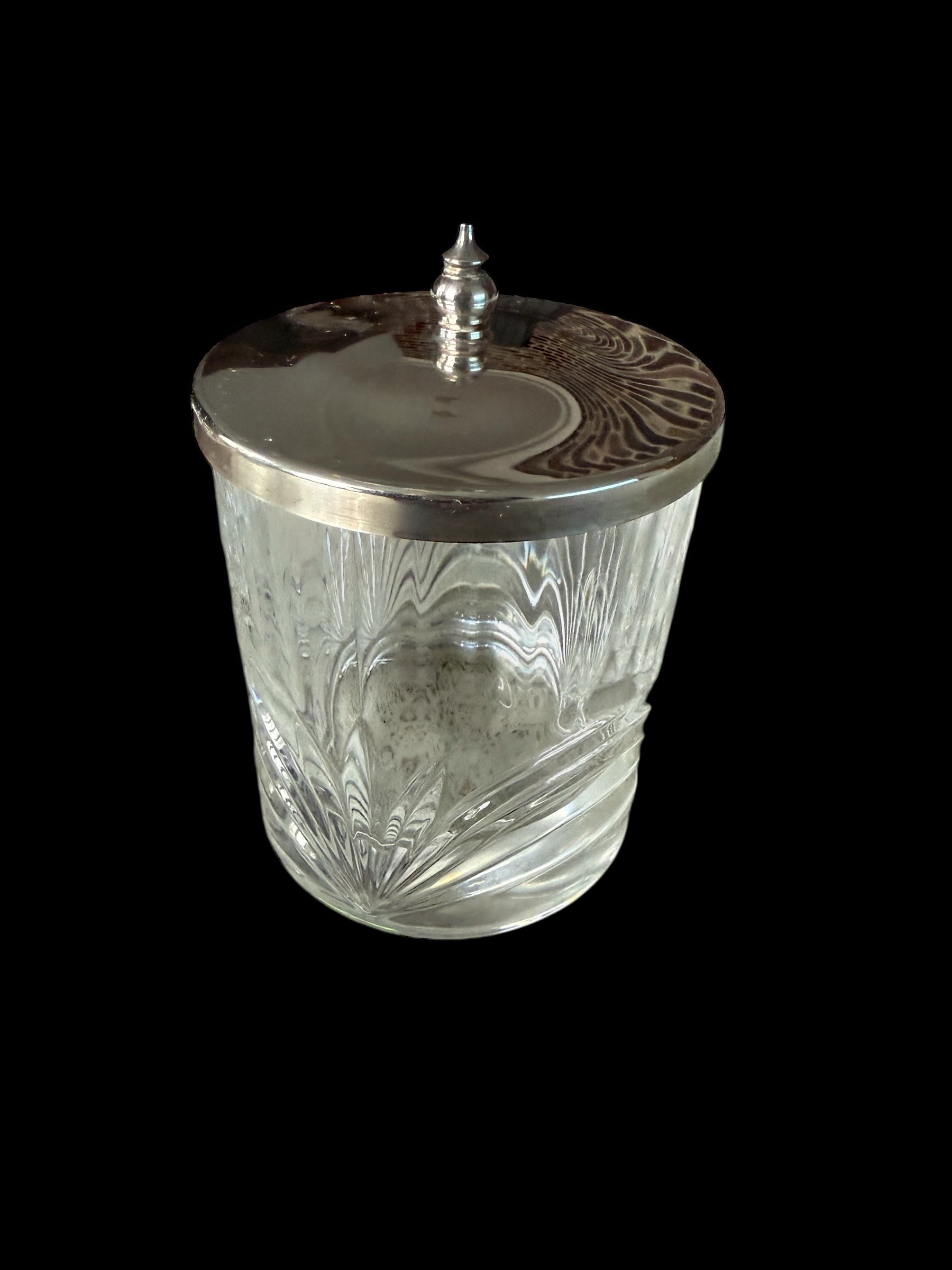Vintage Glass Storage Pot image 1