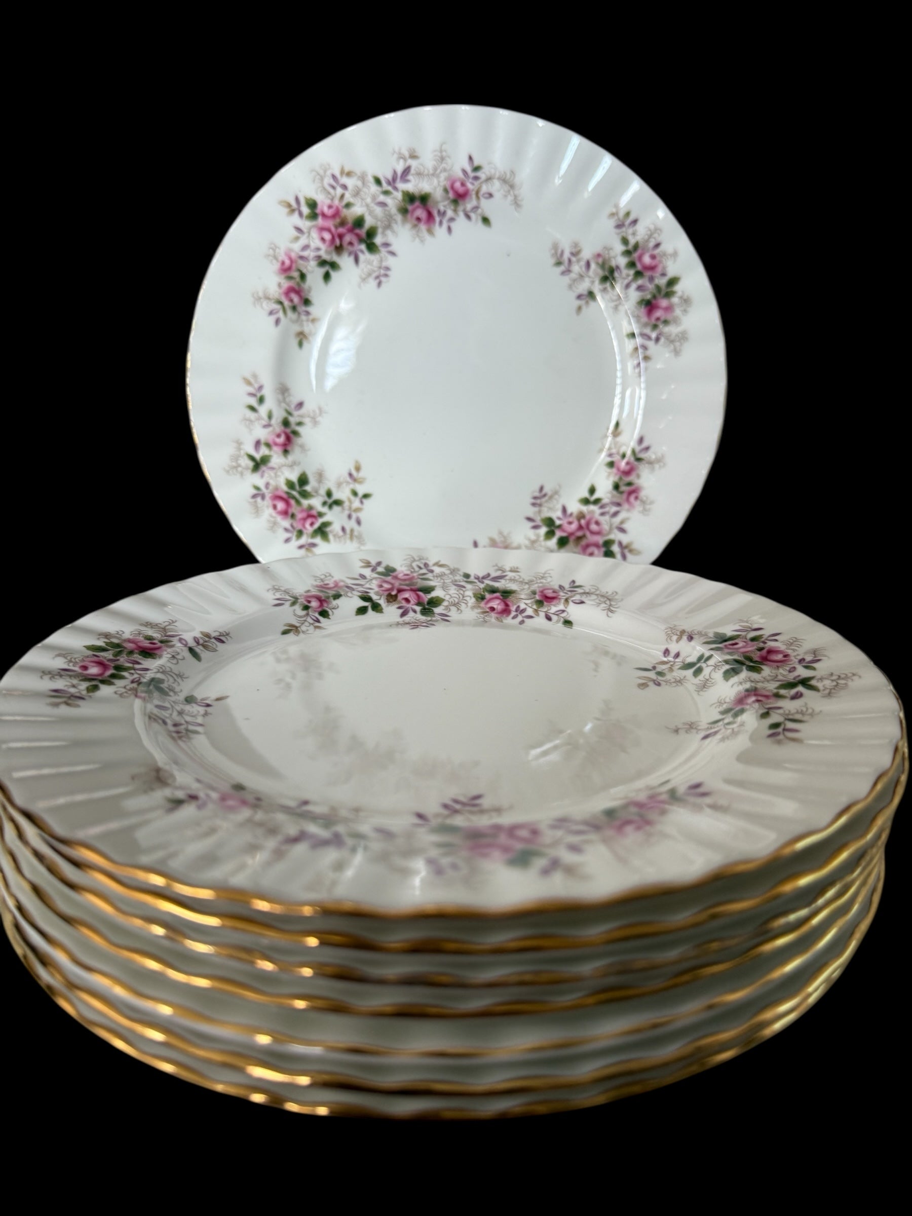 Royal Albert. Set 8 Lavender Rose. Dinner Plates image 1