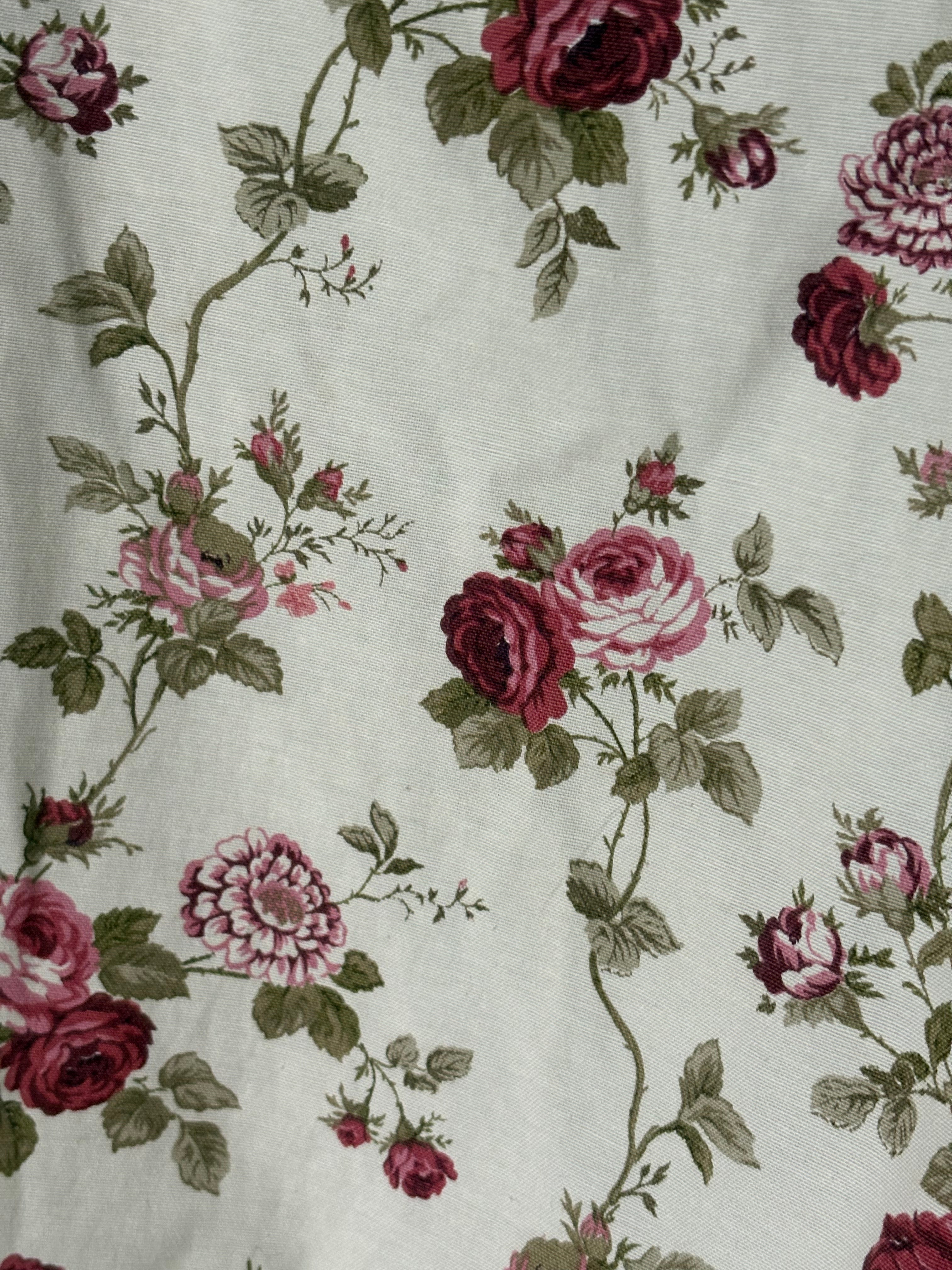 Handmade Pink Rose Garden Design Tote image 1
