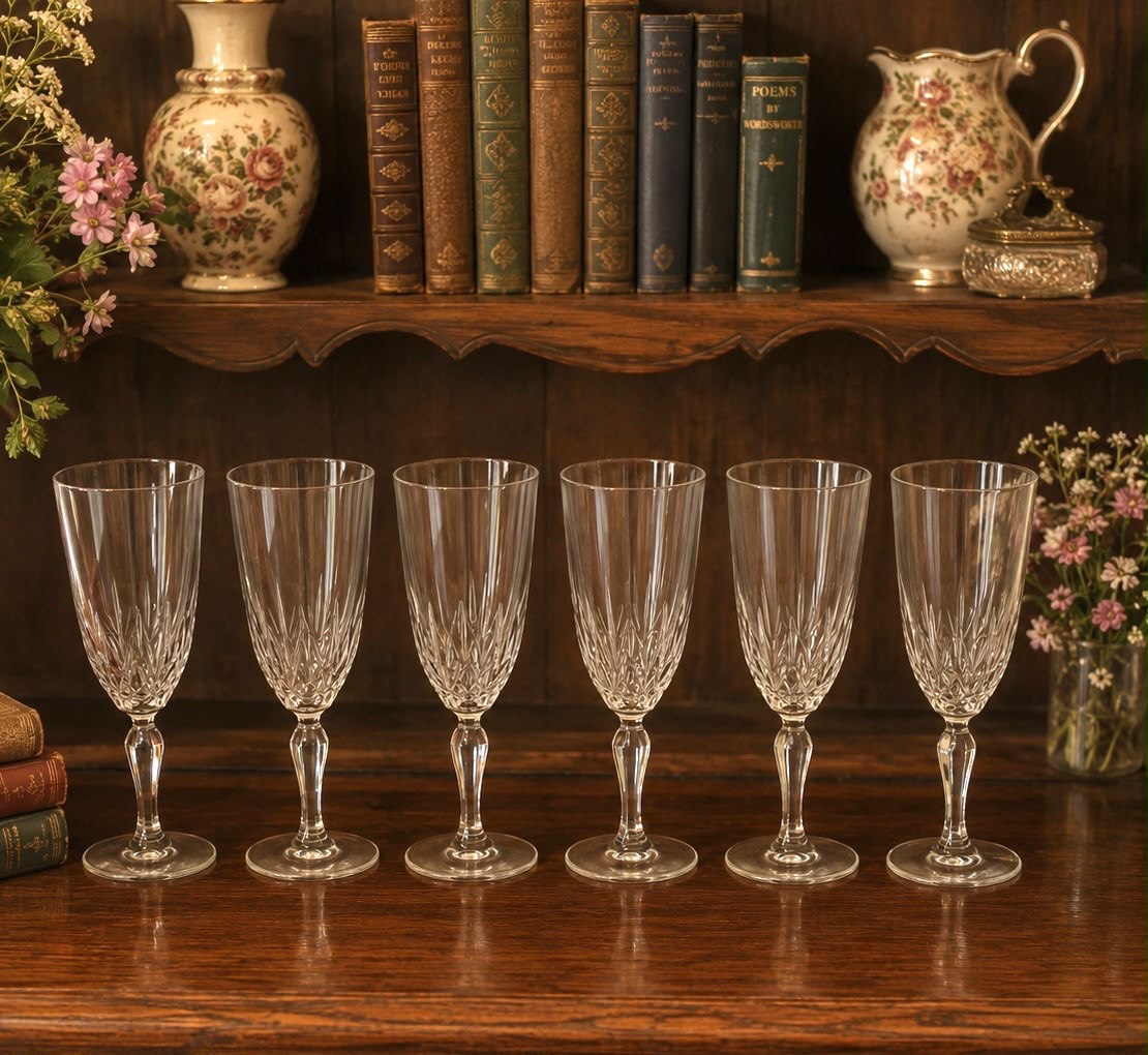Set of 6 Vintage Champagne Coupes