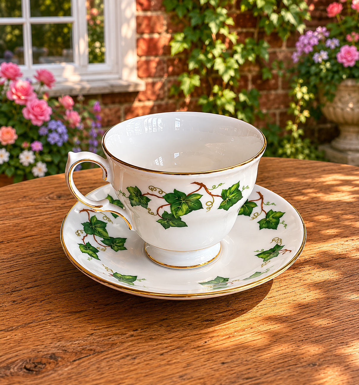 Colclough Ivy Leaf English China Duo