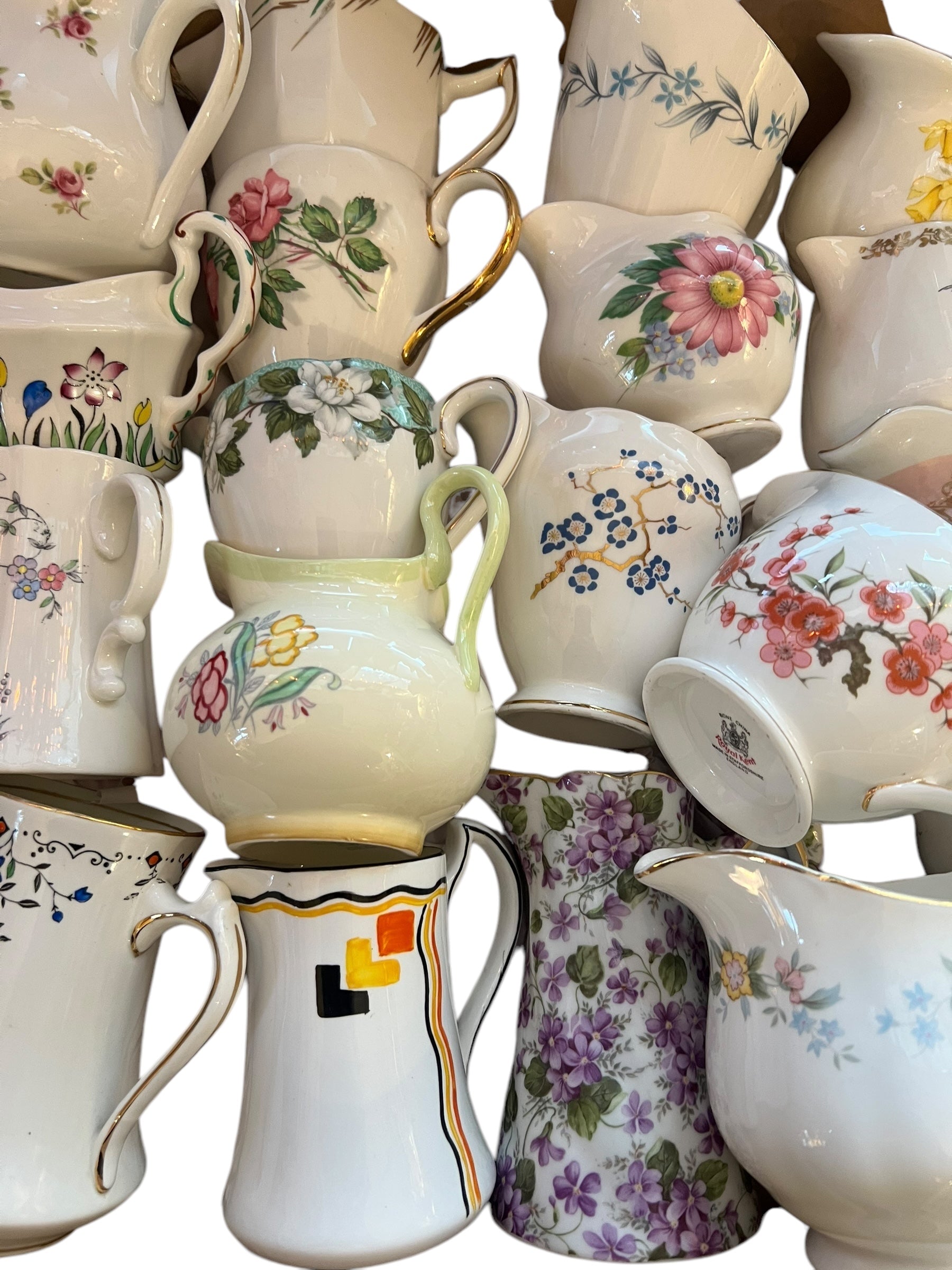 20 Mismatch China Creamer/Milk Jugs image 5