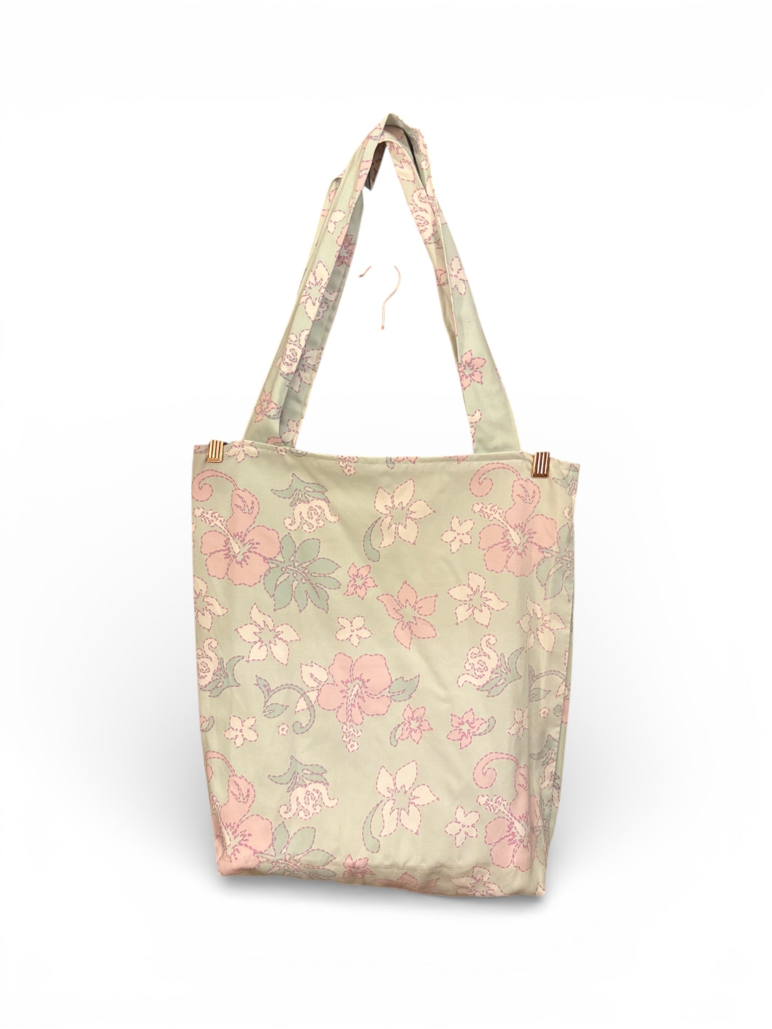 Handmade Orchid Flower Design Tote Bag  image 0