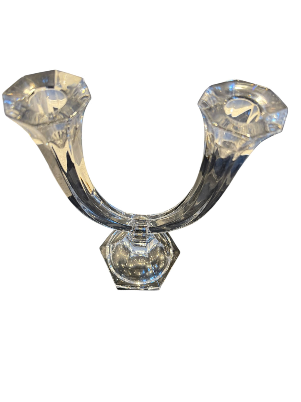 Large Glass Candle Stick image 3