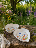 Aynsley Cottage Garden Pair of Heart Trinket Dishes