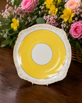 Vintage Heathcote China Primrose Yellow Cake Plate