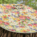 Single Pedestal Cake Stand. Chintz image 0
