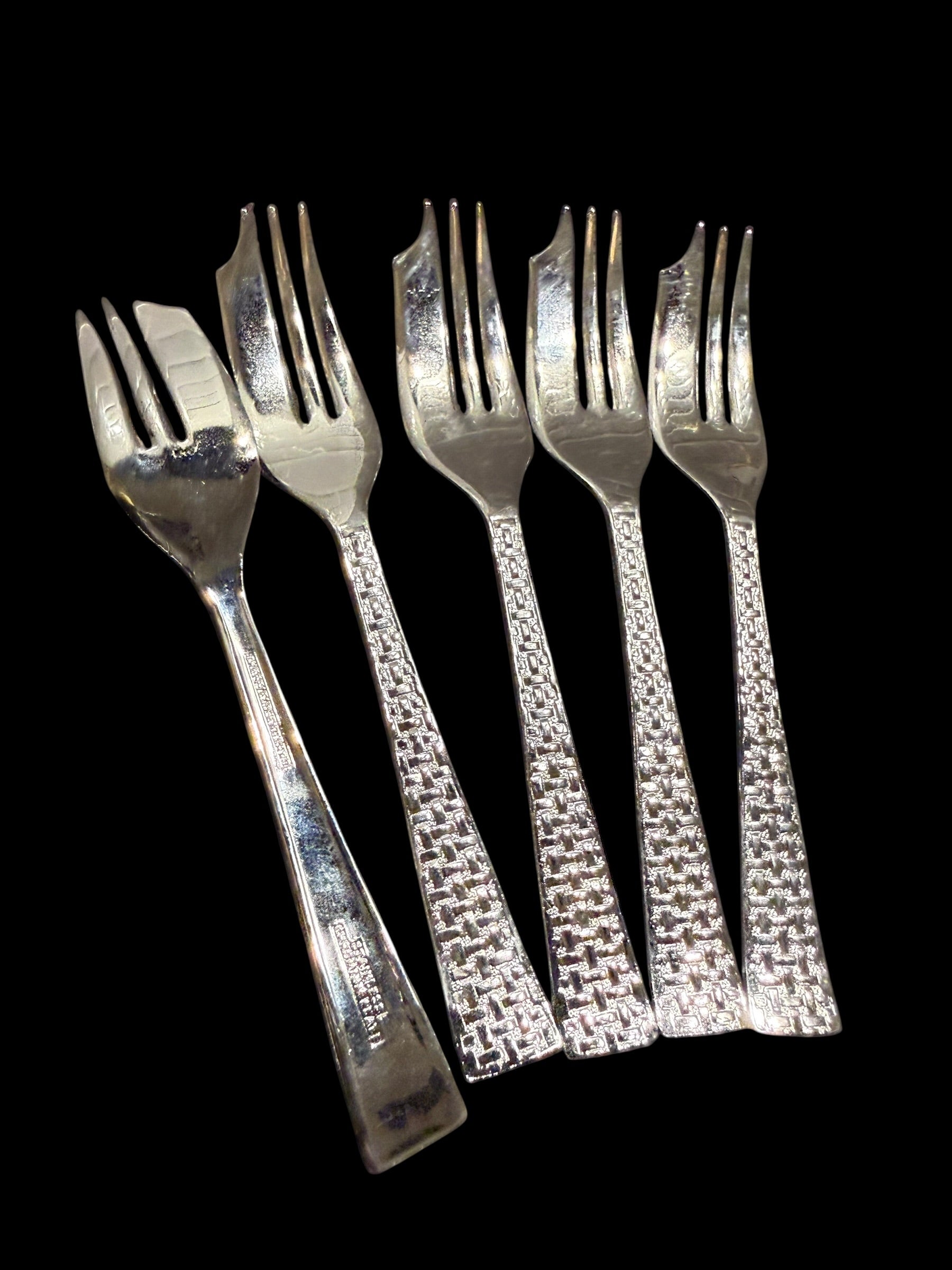 Vintage Cutlery. Set 5 Cake/Pastry Forks image 6