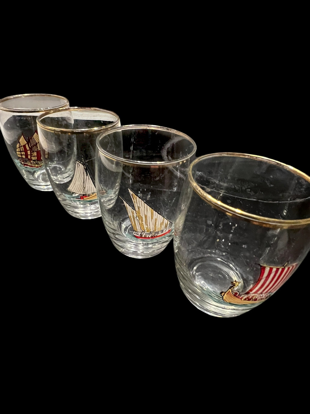 Set 6 Vintage Shot Glasses.  image 11