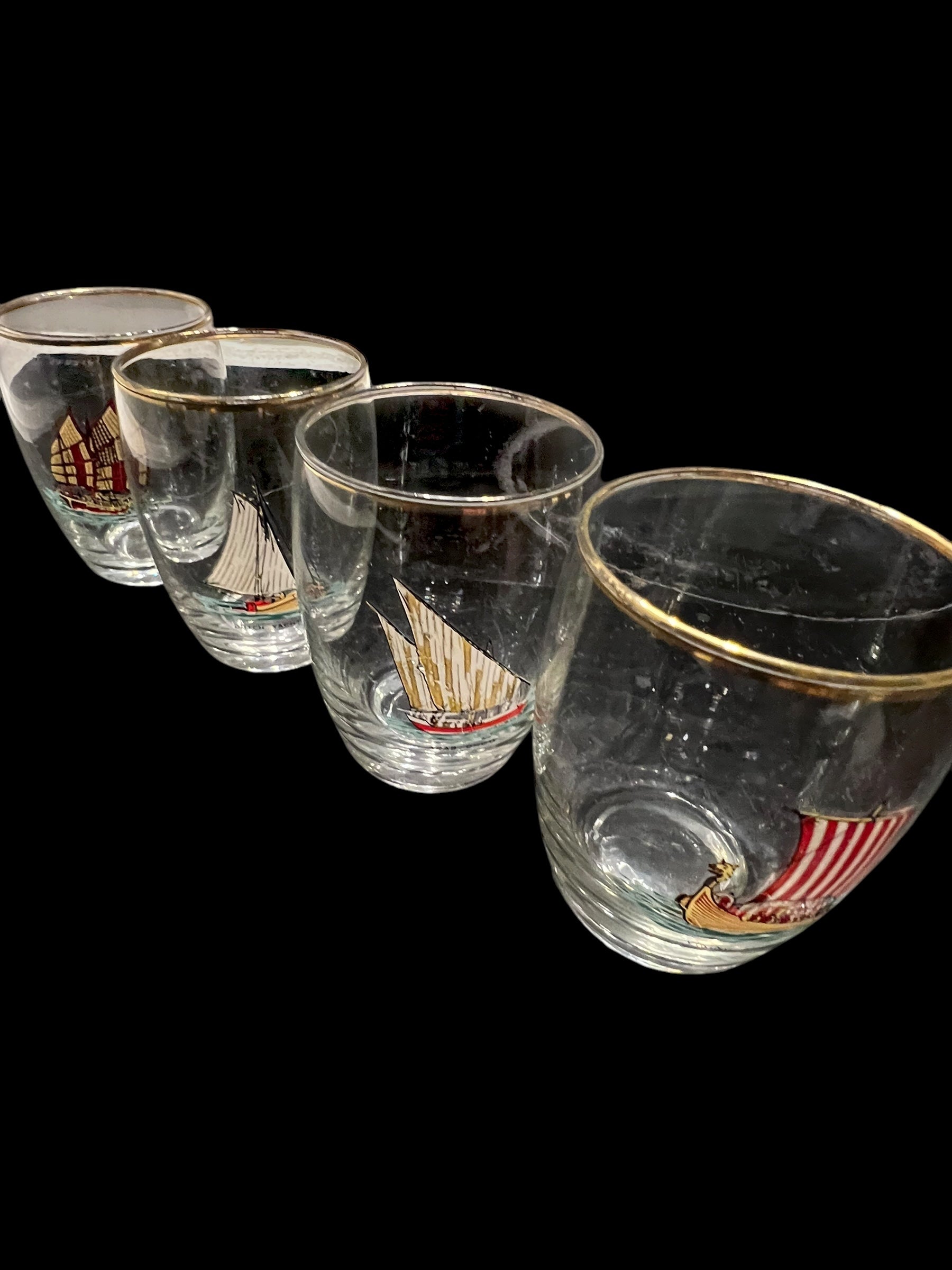 Set 6 Vintage Shot Glasses.  image 11