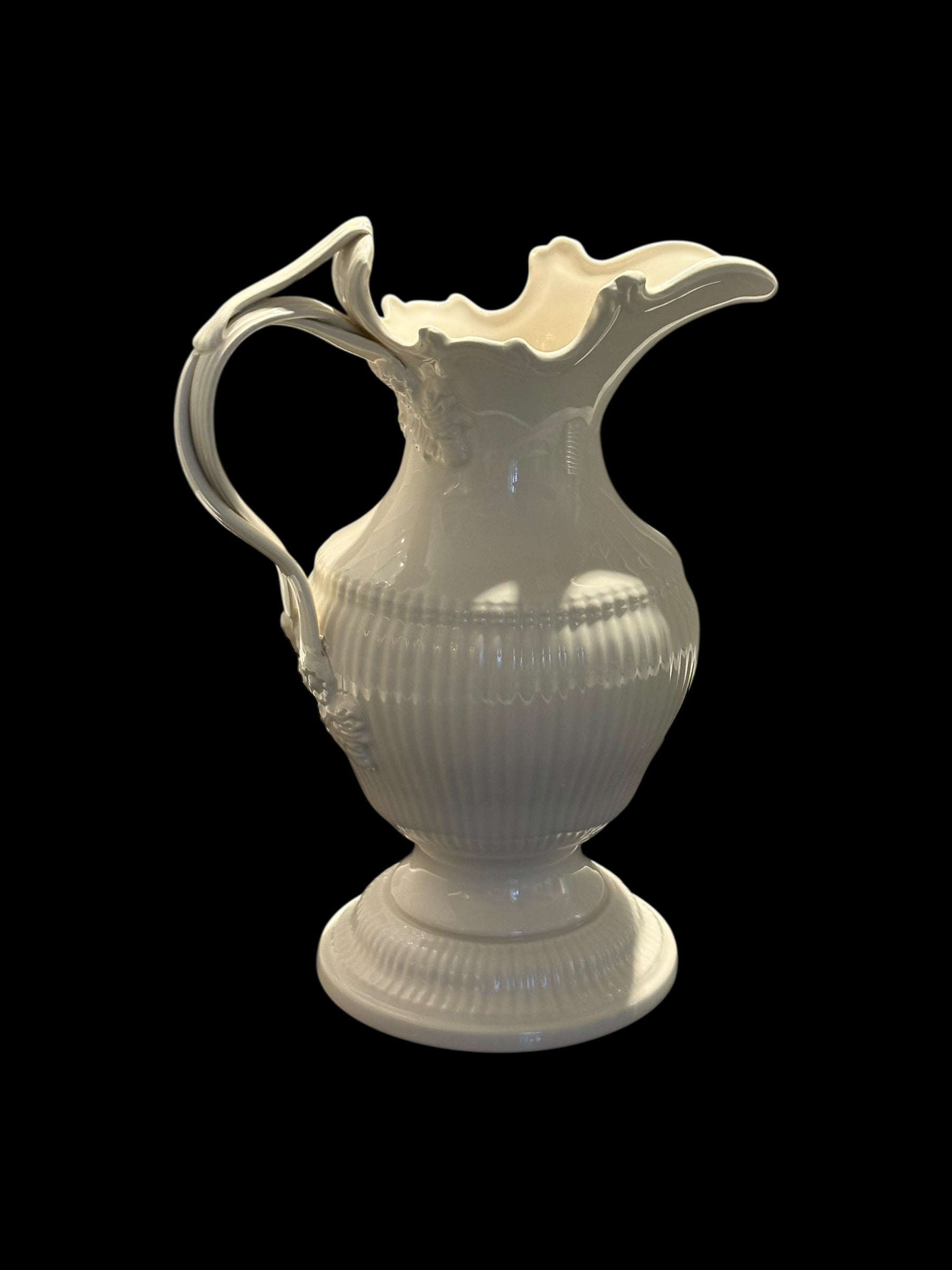 Leeds Creamware Jug & Bowl image 4