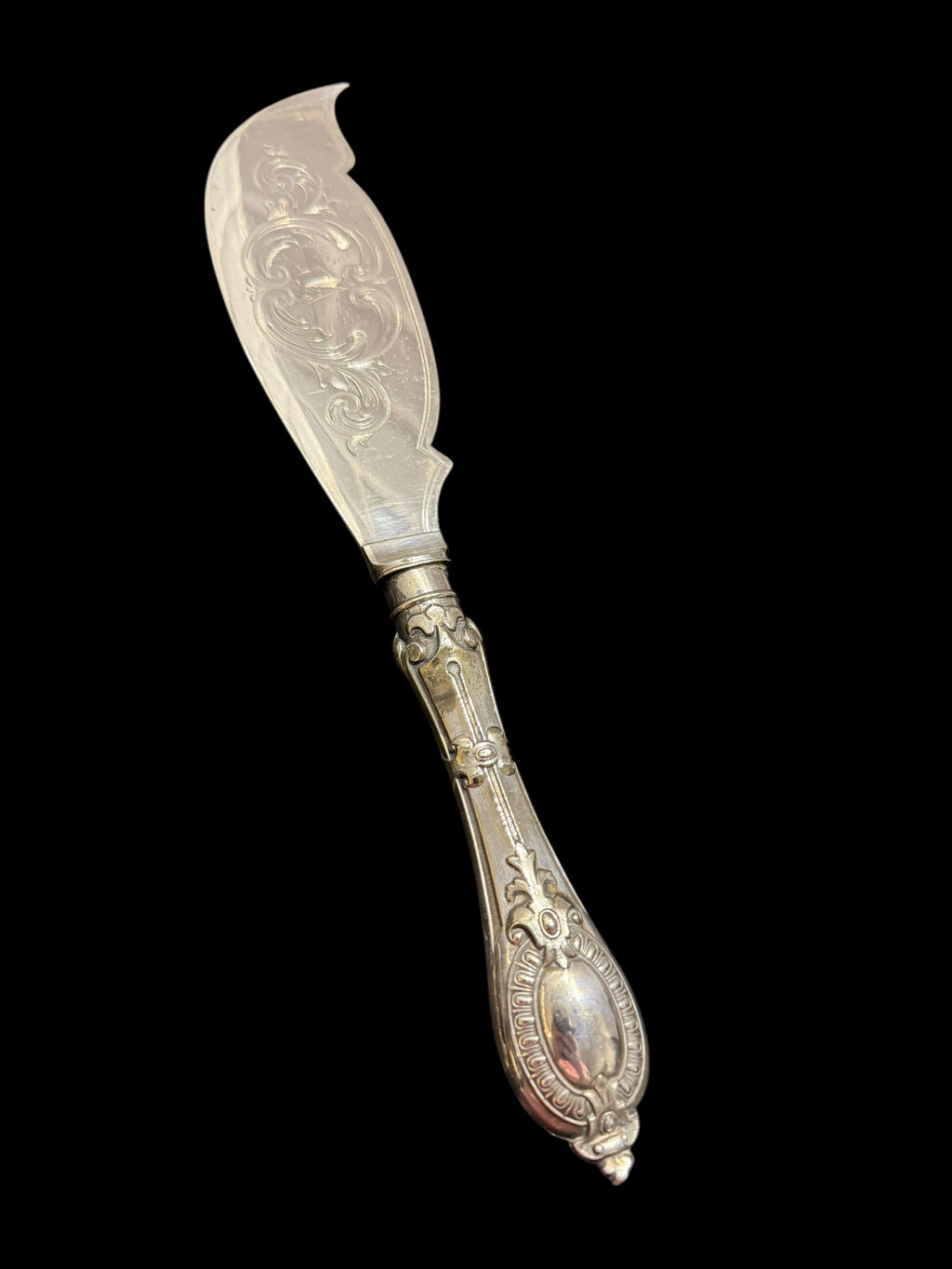 Vintage Cutlery. Engraved Fish Server.  image 3