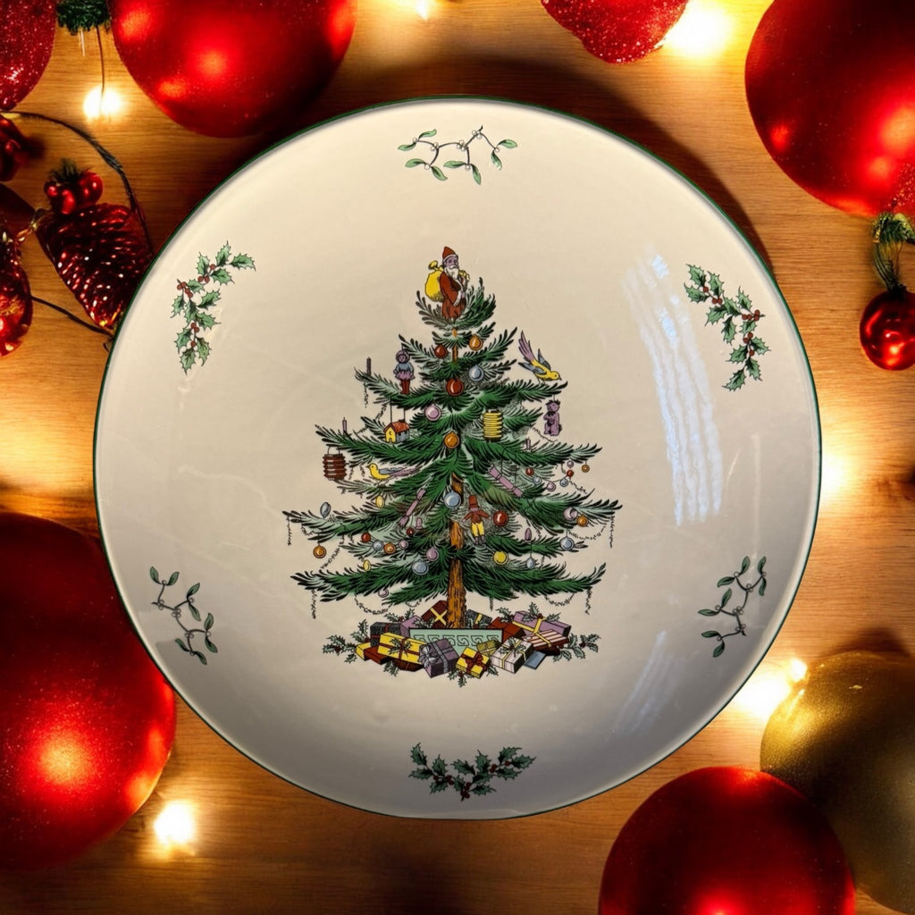 Spode. Large Christmas Domed Gateau Plate. image 0