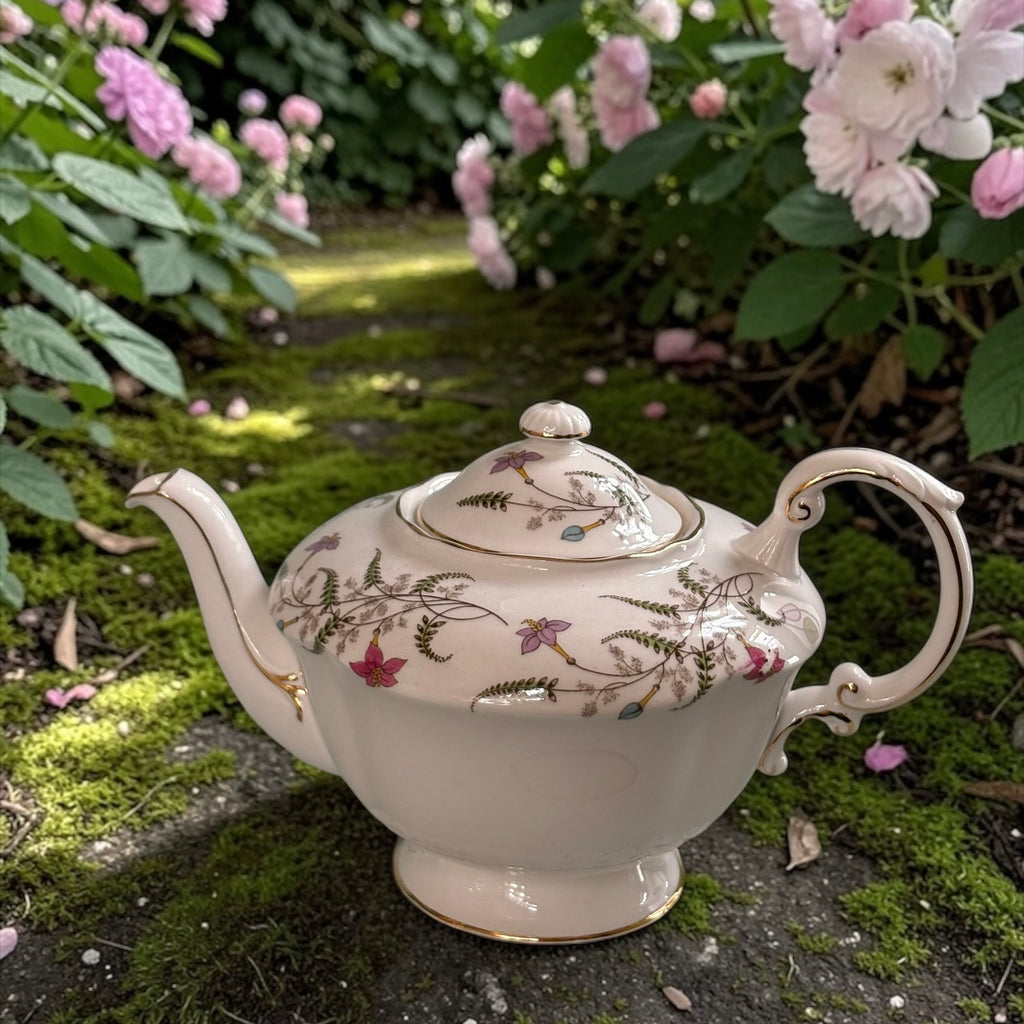 Paragon "Fancy Free" Floral Teapot image 0