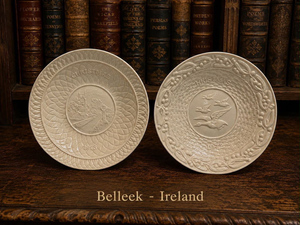 Belleek Set of 2 Plates - Made in Ireland