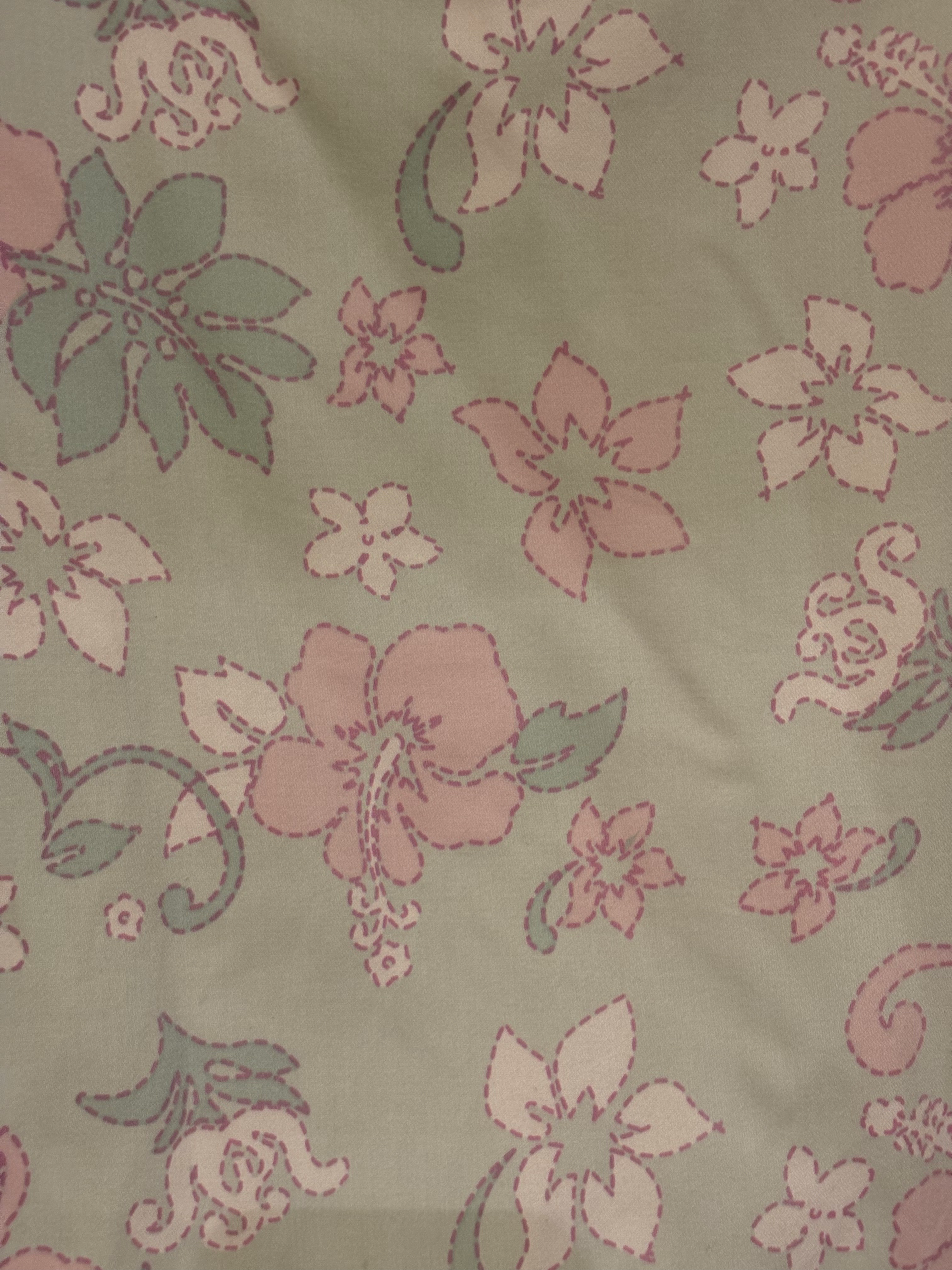 Handmade Orchid Flower Design Tote Bag  image 1