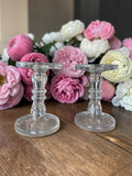 Pair of Glass, Church Candle Sticks