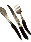 Wooden Carved Handle Serving Set image 0