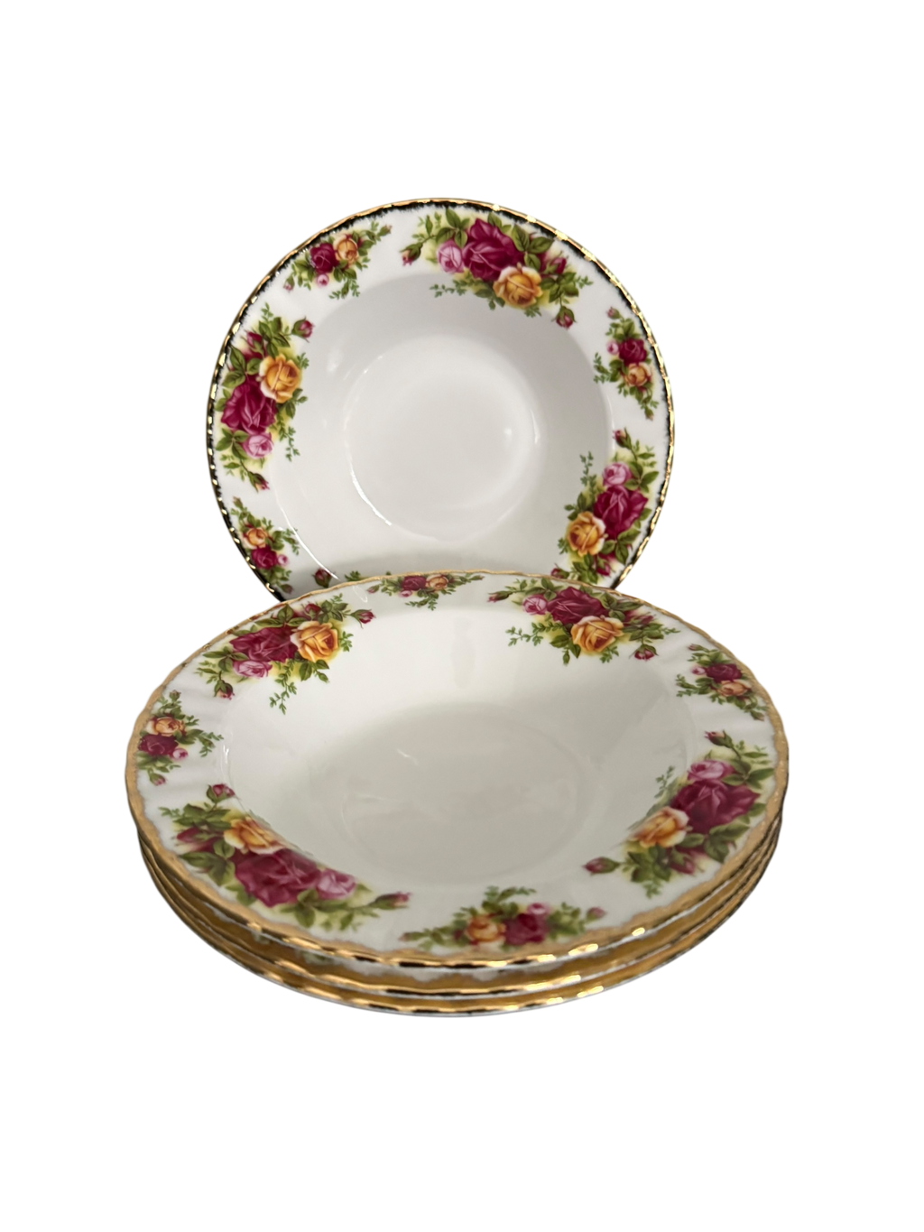 Old Country Roses. Set 6 Royal Albert Soup Bowls image 10