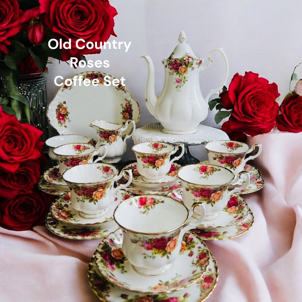 Royal Albert Old Country Roses Coffee Set image 0