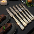 Smith Seymour of Sheffield Vintage Cutlery. Set 6 Knives image 0