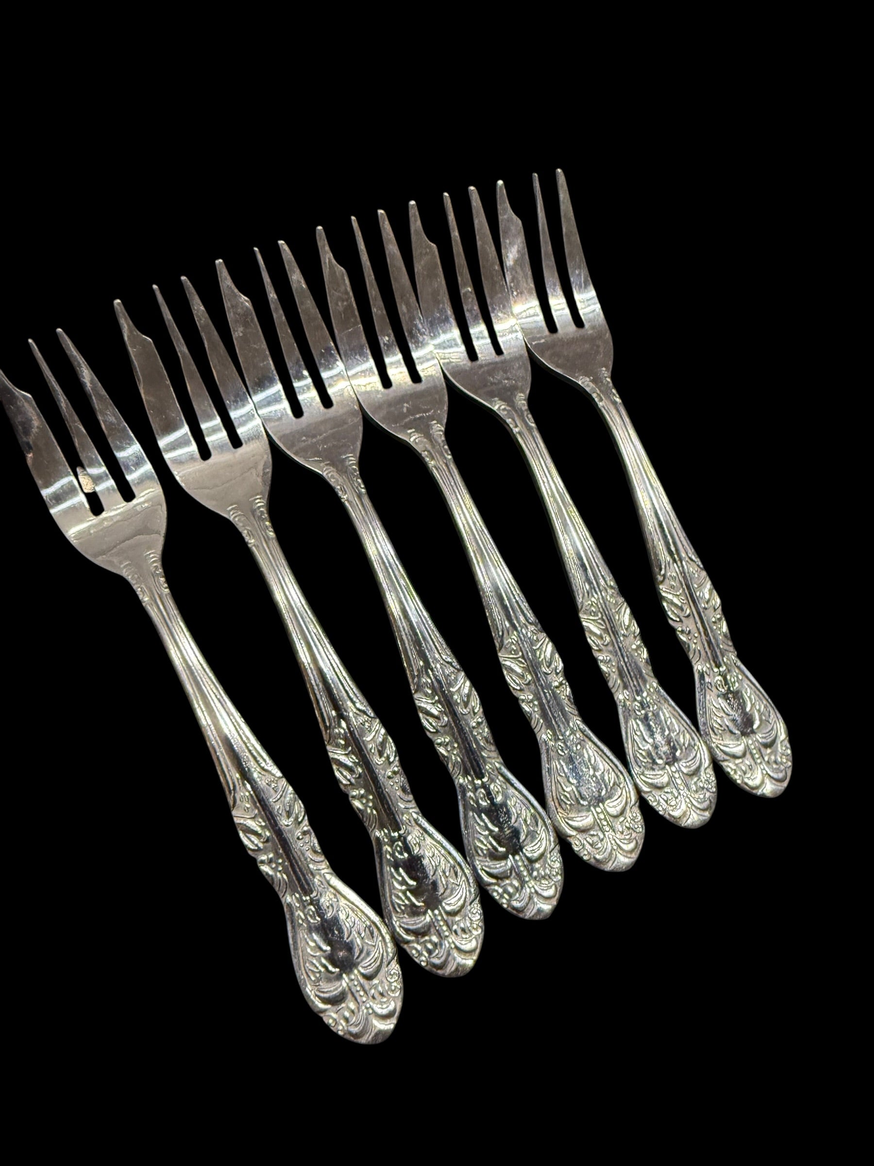 Vintage Cutlery. Set 6 Cake/Pastry Forks image 3