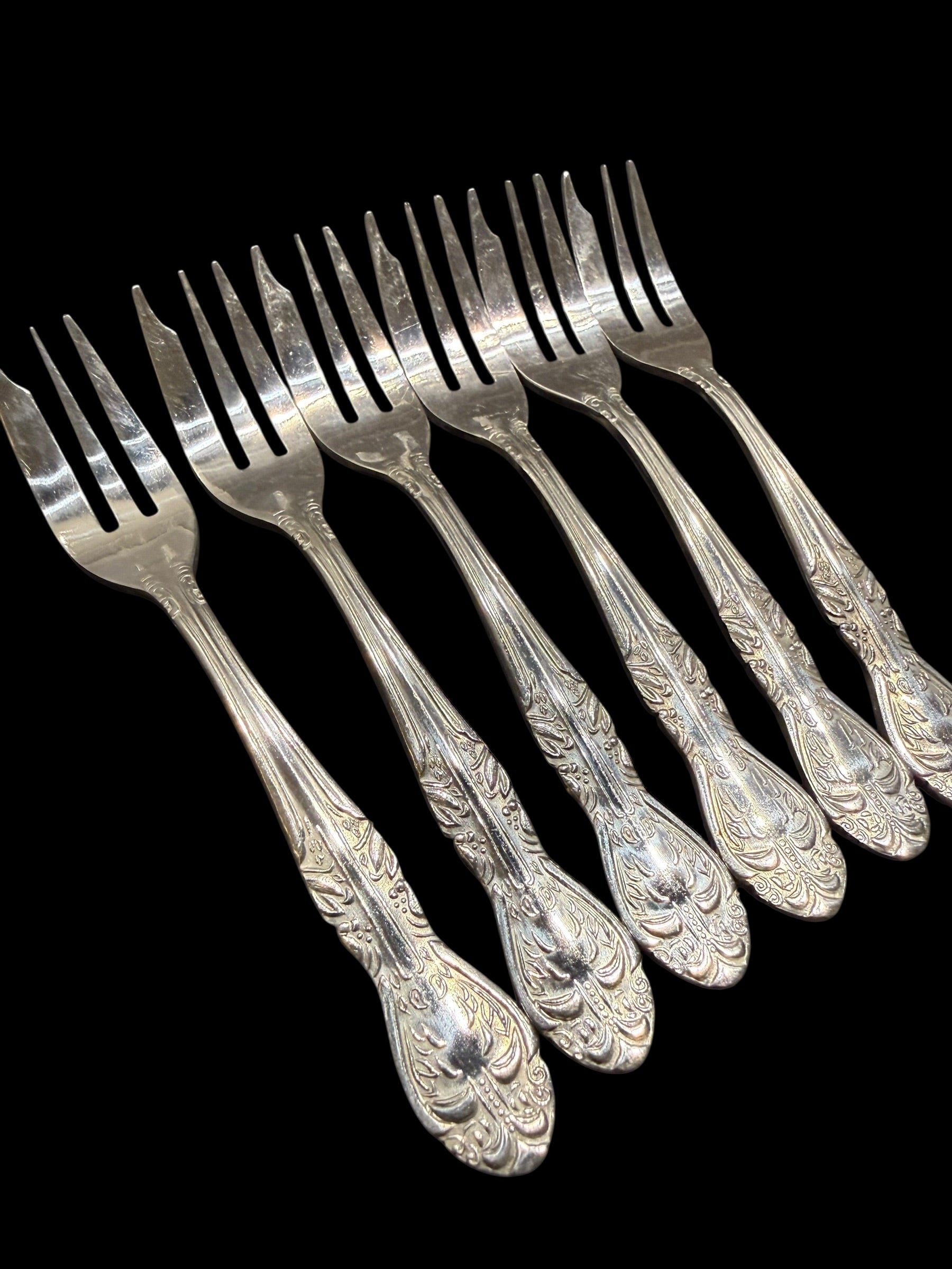 Vintage Cutlery. Set 6 Cake/Pastry Forks image 4